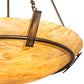 Meyda Lighting Covina 36" 6-Light Antique Copper Inverted Pendant Light With Travertine Idalight Shade