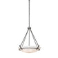 Meyda Lighting Covina 36" 6-Light Gunmetal Inverted Pendant Light With Angelwing Idalight Shade