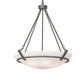 Meyda Lighting Covina 36" 6-Light Gunmetal Inverted Pendant Light With Angelwing Idalight Shade