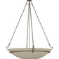 Meyda Lighting Covina 46" 8-Light LED Corinth Inverted Pendant Light With Beige Sahara Taupe Idalight Shade Glass
