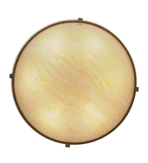 Meyda Lighting Covina 46" 8-Light LED Corinth Inverted Pendant Light With Beige Sahara Taupe Idalight Shade Glass