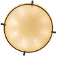 Meyda Lighting Covina 47" 8-Light Antique Rust Inverted Pendant Light With Beige Botticino Idalight Shade Glass
