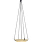 Meyda Lighting Covina 48" 8-Light Chestnut Inverted Pendant Light With Botticino Idalight Shade