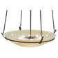 Meyda Lighting Covina 48" 8-Light Chestnut Inverted Pendant Light With Botticino Idalight Shade