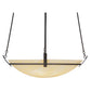 Meyda Lighting Covina 48" 8-Light Chestnut Inverted Pendant Light With Botticino Idalight Shade