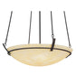 Meyda Lighting Covina 48" 8-Light Chestnut Inverted Pendant Light With Botticino Idalight Shade