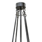 Meyda Lighting Covina 48" 8-Light Chestnut Inverted Pendant Light With Botticino Idalight Shade