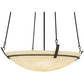 Meyda Lighting Covina 48" 8-Light Chestnut Inverted Pendant Light With Botticino Idalight Shade