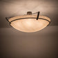 Meyda Lighting Covina 48" 8-Light Gilded Tobacco Semi-flush Mount Light With Sahara Taupe Idalight Shade