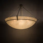 Meyda Lighting Covina 60" 10-Light Corinth Inverted Pendant Light With Beige Sahara Taupe Idalight Shade Glass