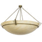 Meyda Lighting Covina 60" 10-Light Corinth Inverted Pendant Light With Beige Sahara Taupe Idalight Shade Glass