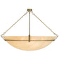 Meyda Lighting Covina 60" 10-Light Corinth Inverted Pendant Light With Beige Sahara Taupe Idalight Shade Glass