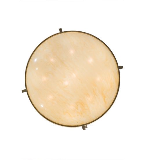 Meyda Lighting Covina 60" 10-Light Corinth Inverted Pendant Light With Beige Sahara Taupe Idalight Shade Glass