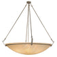 Meyda Lighting Covina 60" 10-Light LED Corinth Inverted Pendant Light With Beige Sahara Taupe Idalight Shade Glass