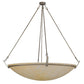 Meyda Lighting Covina 60" 10-Light LED Corinth Inverted Pendant Light With Beige Sahara Taupe Idalight Shade Glass