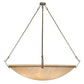 Meyda Lighting Covina 60" 10-Light LED Corinth Inverted Pendant Light With Beige Sahara Taupe Idalight Shade Glass