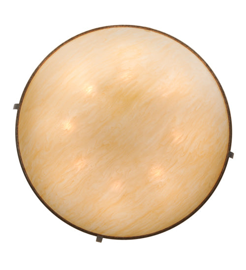 Meyda Lighting Covina 60" 10-Light LED Corinth Inverted Pendant Light With Beige Sahara Taupe Idalight Shade Glass