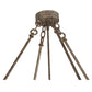 Meyda Lighting Covina 60" 10-Light LED Corinth Inverted Pendant Light With Beige Sahara Taupe Idalight Shade Glass
