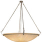 Meyda Lighting Covina 60" 10-Light LED Corinth Inverted Pendant Light With Beige Sahara Taupe Idalight Shade Glass
