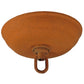Meyda Lighting Cowboy & Steer 10" Rust Pendant Light With Amber Mica Shade Glass
