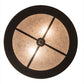 Meyda Lighting Cowboy & Steer 16" 2-Light Oil Rubbed Bronze Flush Mount Light With Silver Mica Shade Glass