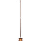 Meyda Lighting Cowboy & Steer 169618 10" Rust Pendant Light With Silver Mica Shade Glass