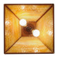 Meyda Lighting Cowboy & Steer 23" 2-Light Earth Pendant Light With Beige Art Shade Glass