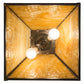 Meyda Lighting Cowboy & Steer 23" 2-Light Timeless Bronze Pendant Light With Beige Shade Glass