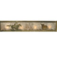 Meyda Lighting Cowboy & Steer 24" 4-Light Antique Copper Vanity Light With Silver Mica Shade Glass