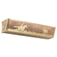 Meyda Lighting Cowboy & Steer 24" 4-Light Natural Brass Vanity Light With Silver Mica Shade Glass