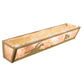 Meyda Lighting Cowboy & Steer 24" 4-Light Natural Brass Vanity Light With Silver Mica Shade Glass