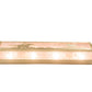 Meyda Lighting Cowboy & Steer 24" 4-Light Natural Brass Vanity Light With Silver Mica Shade Glass