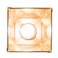 Meyda Lighting Cowboy & Steer 7" Metallic Bronze Pendant Light With Amber Mica Shade Glass