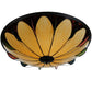 Meyda Lighting Cowette 42" 6-Light Timeless Bronze Semi-flush Mount Ceiling Light With Multi-Colored Shade Glass