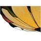 Meyda Lighting Cowette 42" 6-Light Timeless Bronze Semi-flush Mount Ceiling Light With Multi-Colored Shade Glass