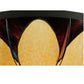Meyda Lighting Cowette 42" 6-Light Timeless Bronze Semi-flush Mount Ceiling Light With Multi-Colored Shade Glass