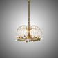 Meyda Lighting Coyle Logan 42" 24-Light Brushed Brass & Verdigris Copper Chandelier