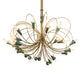 Meyda Lighting Coyle Logan 42" 24-Light Brushed Brass & Verdigris Copper Chandelier