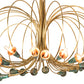 Meyda Lighting Coyle Logan 42" 24-Light Brushed Brass & Verdigris Copper Chandelier