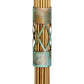 Meyda Lighting Coyle Logan 42" 24-Light Brushed Brass & Verdigris Copper Chandelier