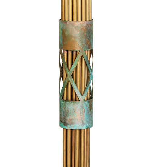 Meyda Lighting Coyle Logan 42" 24-Light Brushed Brass & Verdigris Copper Chandelier