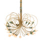 Meyda Lighting Coyle Logan 42" 24-Light Brushed Brass & Verdigris Copper Chandelier