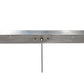 Meyda Lighting Crackle Orb 44" 3-Light Brushed Nickel Island Pendant Light With Clear Crackle & Sapphire Tint Shade Glass
