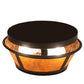 Meyda Lighting Craftsman 13" 2-Light Oil Rubbed Bronze Prime Flush Mount Light With Amber Mica Shade Glass