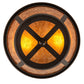 Meyda Lighting Craftsman 13" 2-Light Oil Rubbed Bronze Prime Flush Mount Light With Amber Mica Shade Glass