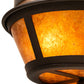 Meyda Lighting Craftsman 13" 2-Light Oil Rubbed Bronze Prime Flush Mount Light With Amber Mica Shade Glass