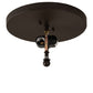 Meyda Lighting Craftsman 13" 2-Light Oil Rubbed Bronze Prime Flush Mount Light With Amber Mica Shade Glass