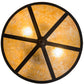 Meyda Lighting Craftsman 16" 2-Light Oil Rubbed Bronze Prime Flush Mount Light With Amber Mica Shade Glass