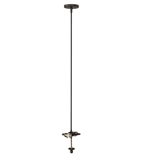 Meyda Lighting Craftsman 16" 2-Light Oil Rubbed Bronze Prime Semi-flush Mount Light With Amber Mica Shade Glass