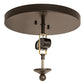 Meyda Lighting Craftsman 16" 2-Light Timeless Bronze Flush Mount Light With Silver Mica Shade Glass
